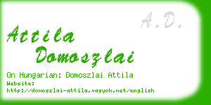attila domoszlai business card